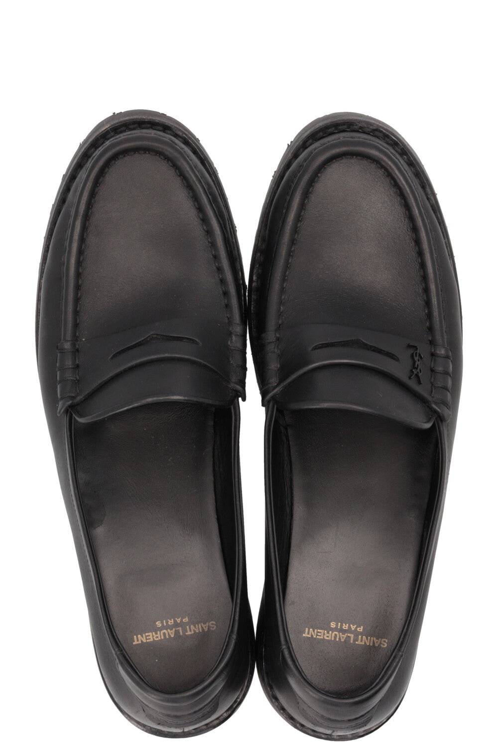 SAINT LAURENT Le Loafers Cuir Noir