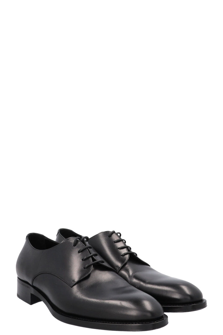 SAINT LAURENT Derby Loafers Leather Black