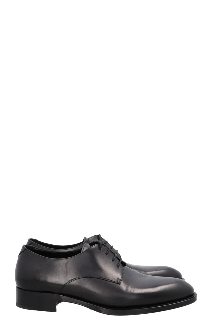 SAINT LAURENT Derby Loafers Leather Black
