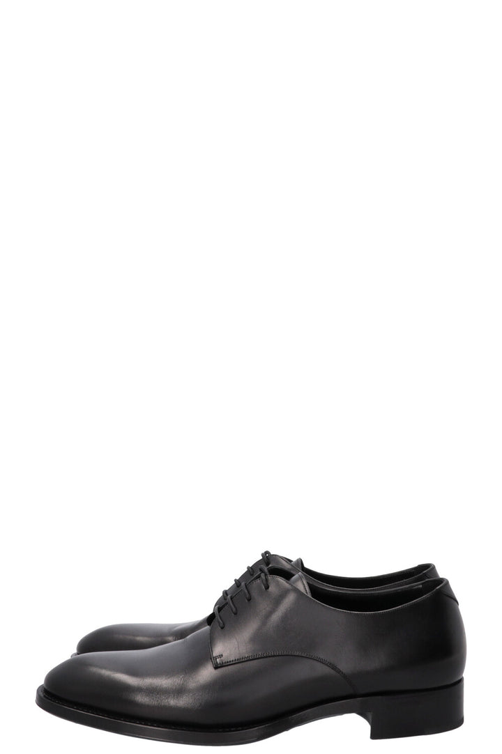 SAINT LAURENT Derby Loafers Leather Black
