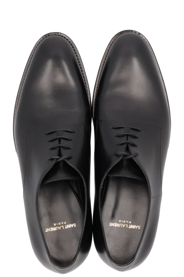 SAINT LAURENT Derby Loafers Leather Black