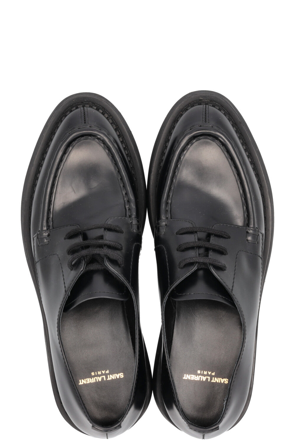 SAINT LAURENT Oxford Shoes Leather Black