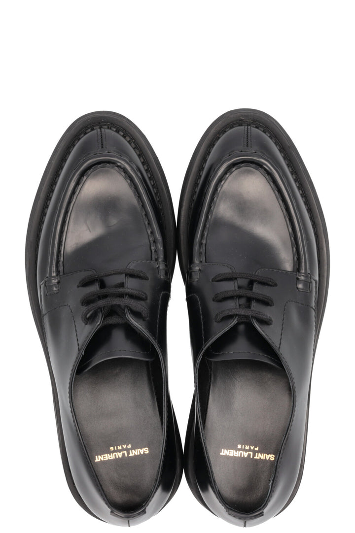 SAINT LAURENT Oxford Shoes Leather Black