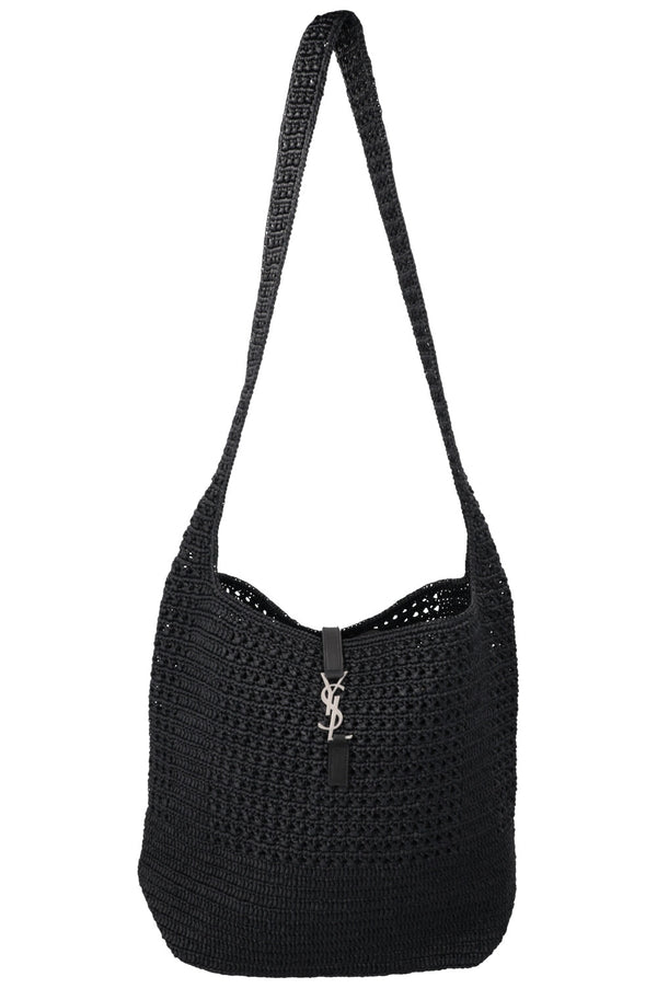 SAINT LAURENT Cabas Le 5 A 7 Moyen Raphia Noir
