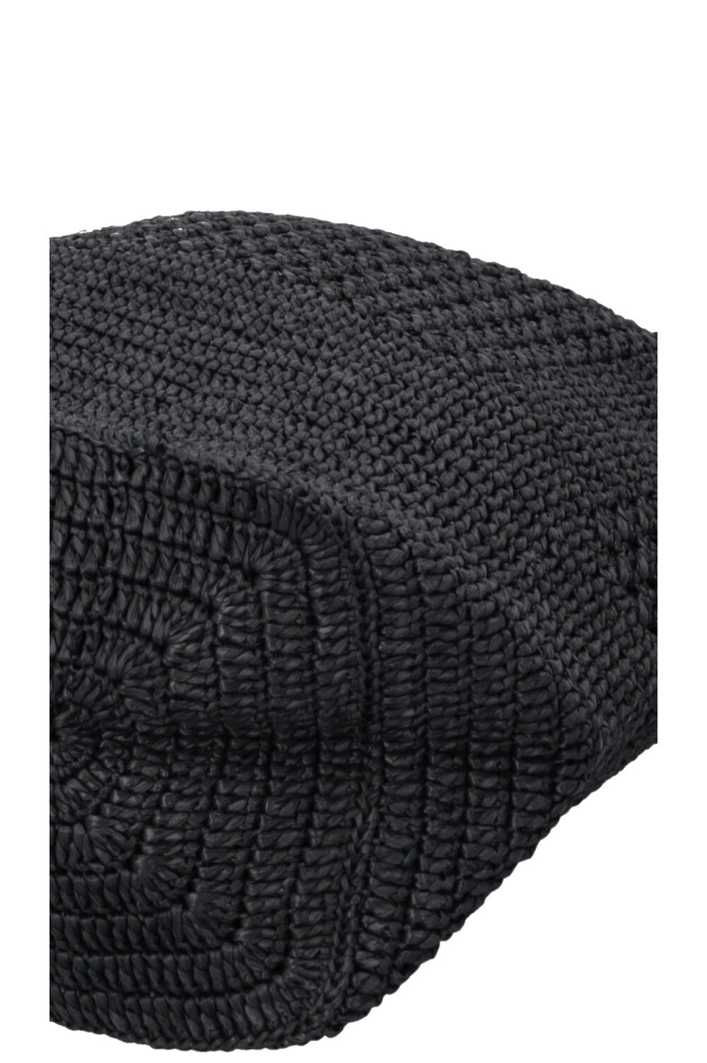 SAINT LAURENT Le 5 A 7 Medium Tote Raffia Black
