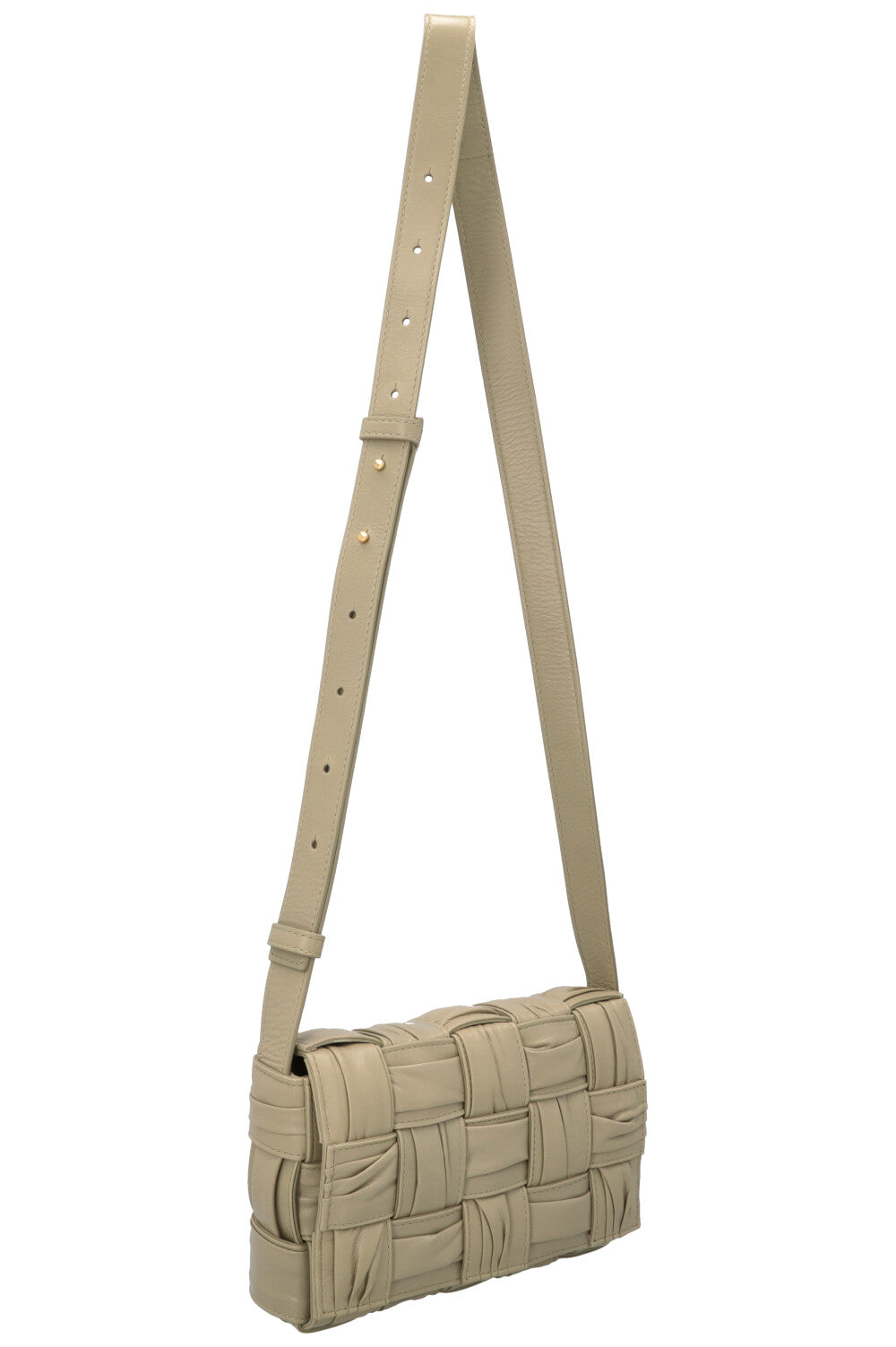 BOTTEGA VENETA Small Crinkled Cassette Bag Sage