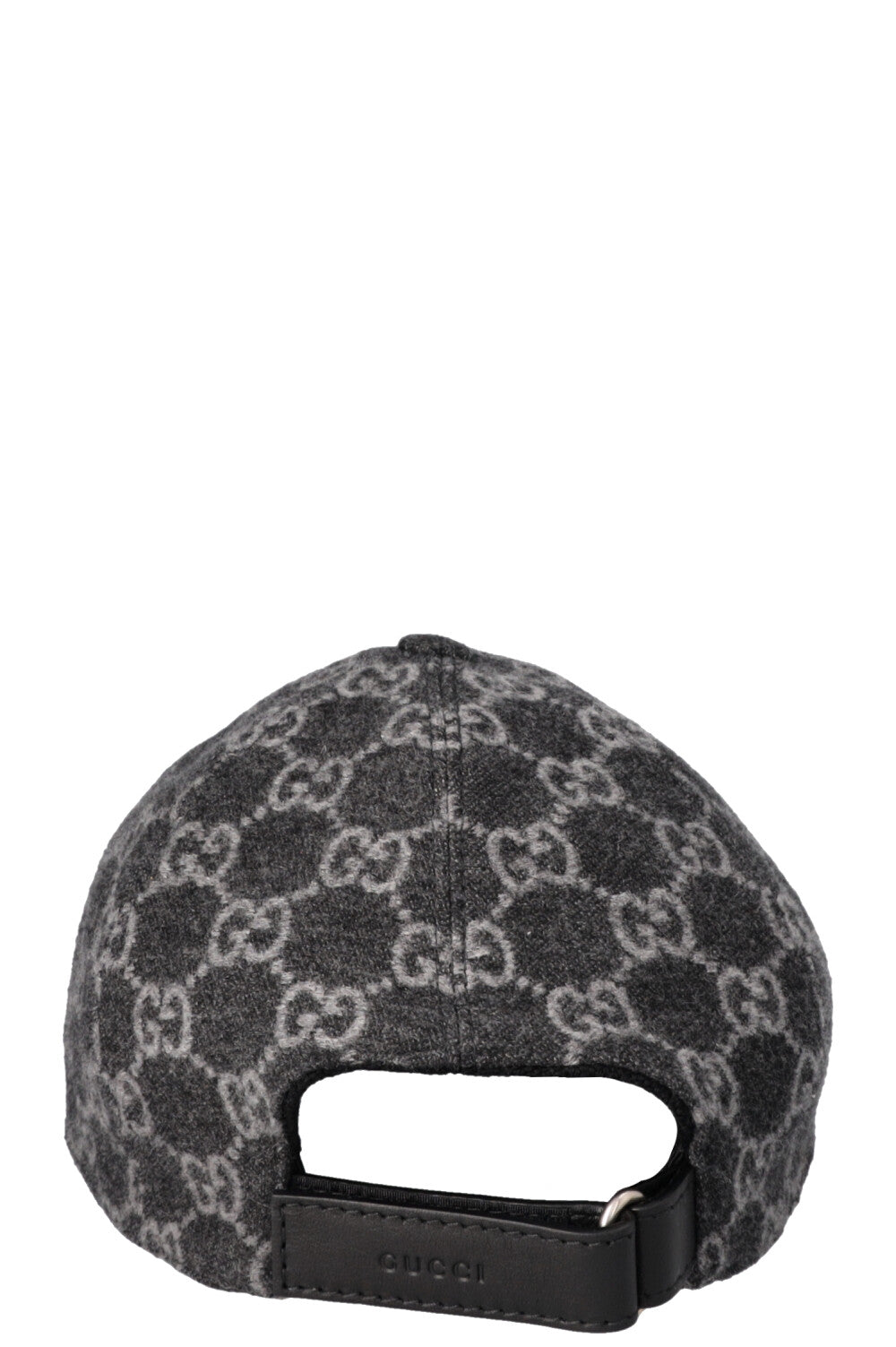 Gucci Wool Felt Cap Gray Wool hat with Web in grey | GUCCI® US main image 3
