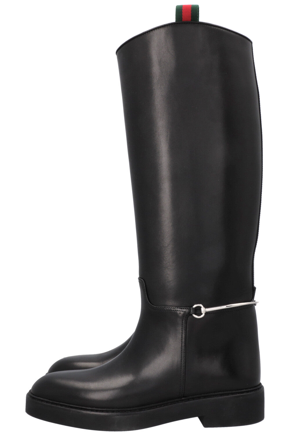 GUCCI Horsebit Riding Boots Black