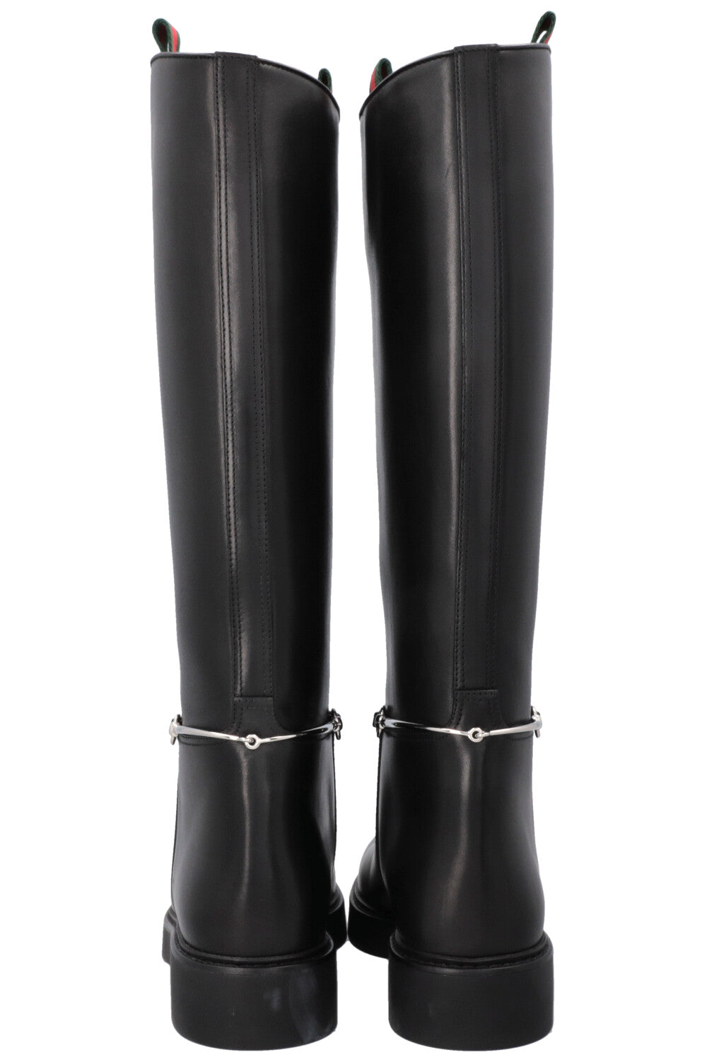GUCCI Horsebit Riding Boots Black