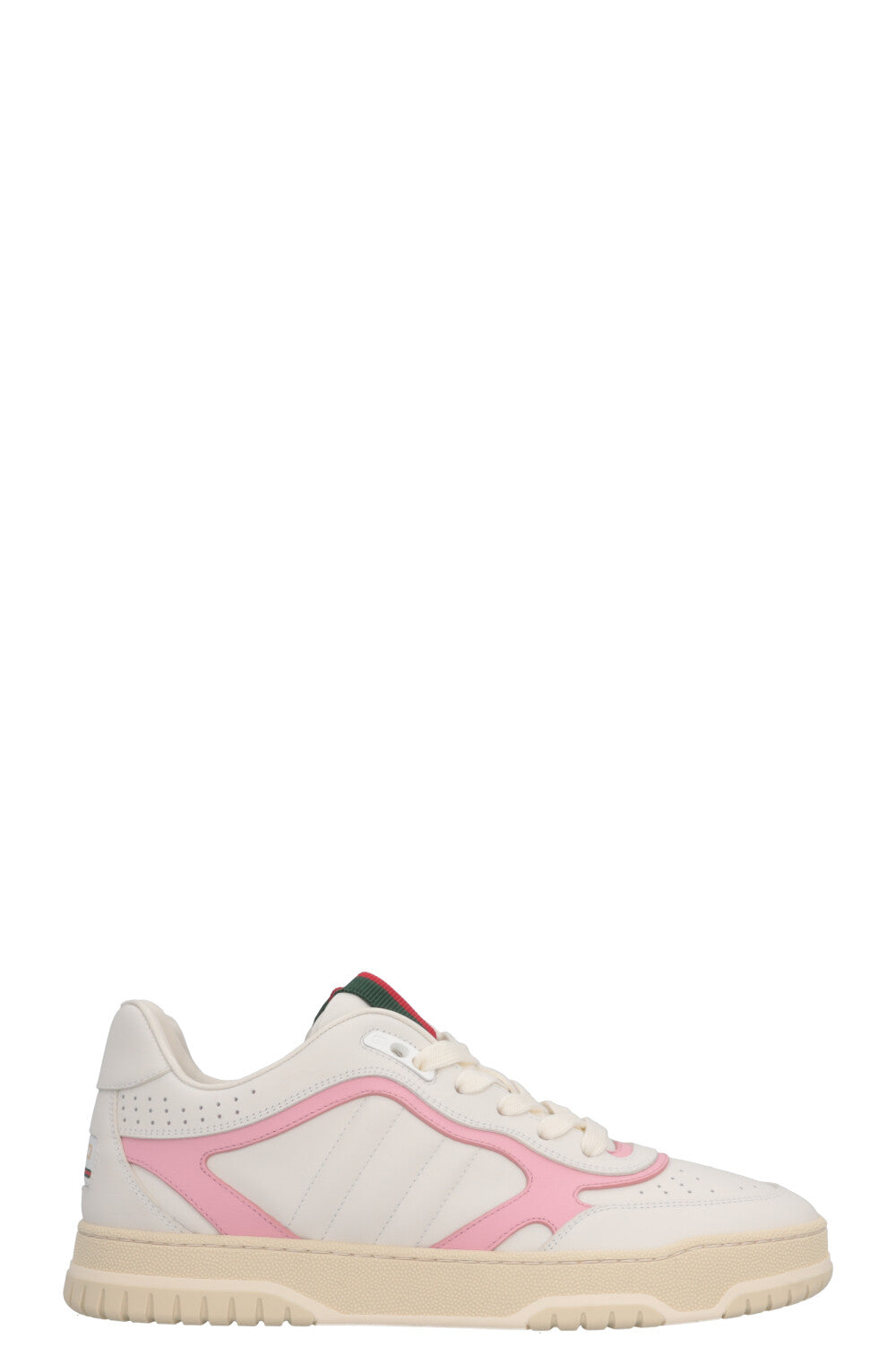 GUCCI Re-Web Low Top Sneakers White Pink