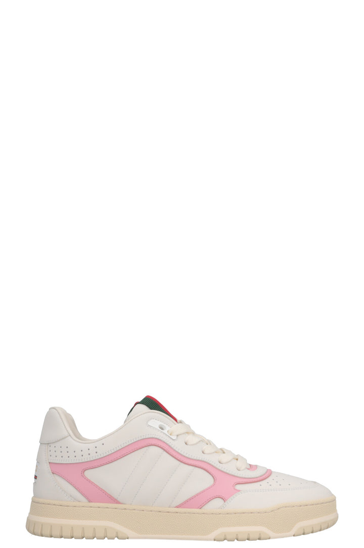 GUCCI Re-Web Low Top Sneakers White Pink