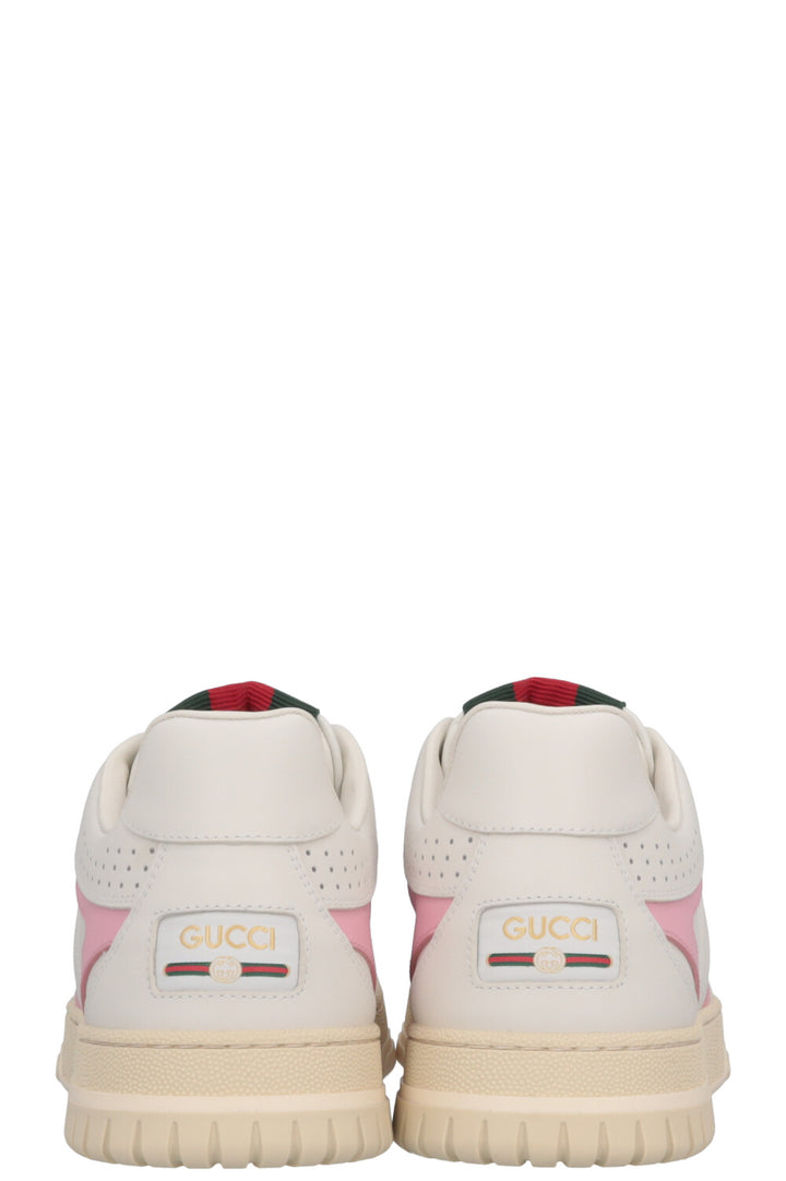 GUCCI Re-Web Low Top Sneakers White Pink
