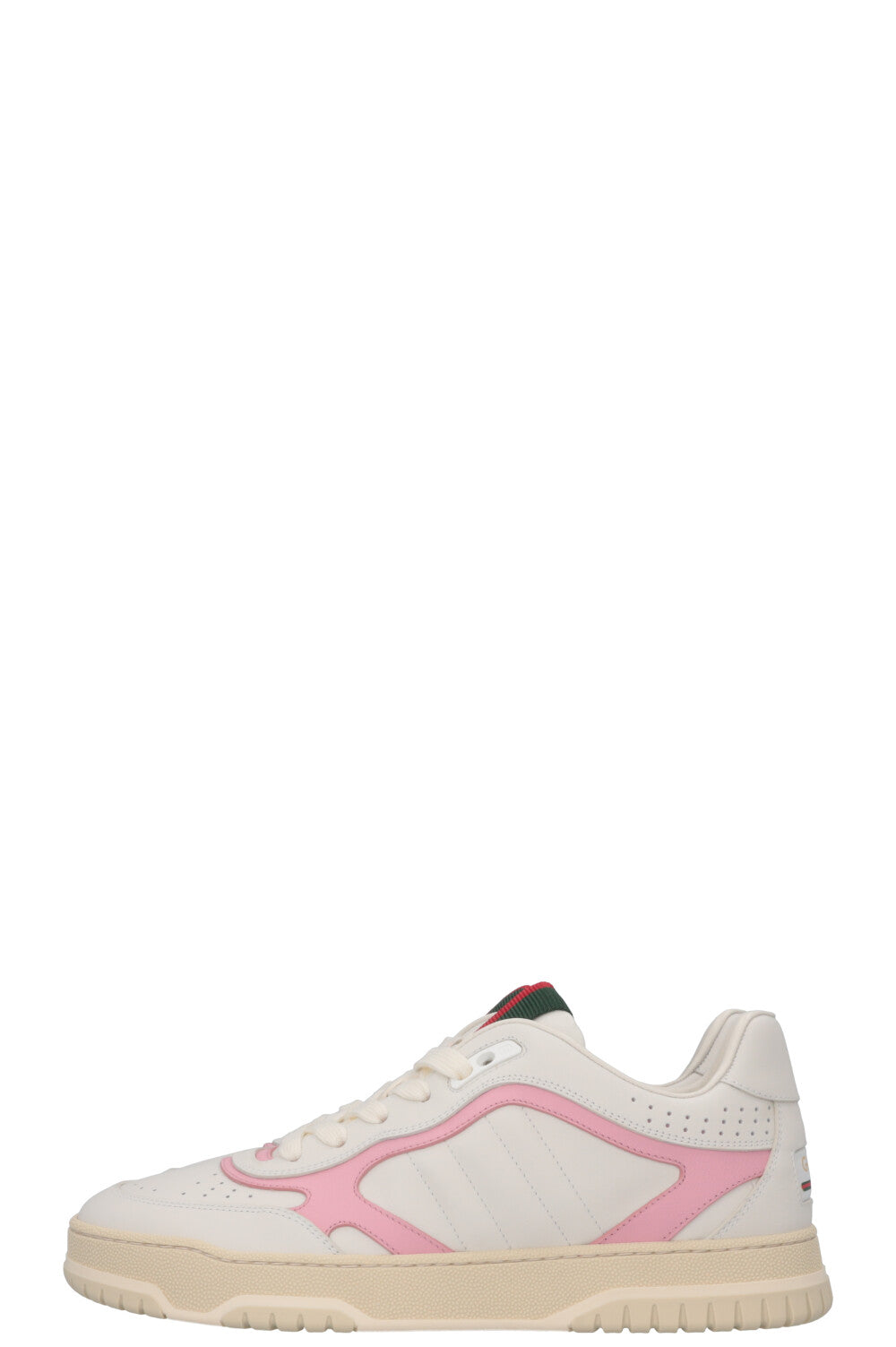 GUCCI Re-Web Low Top Sneakers White Pink