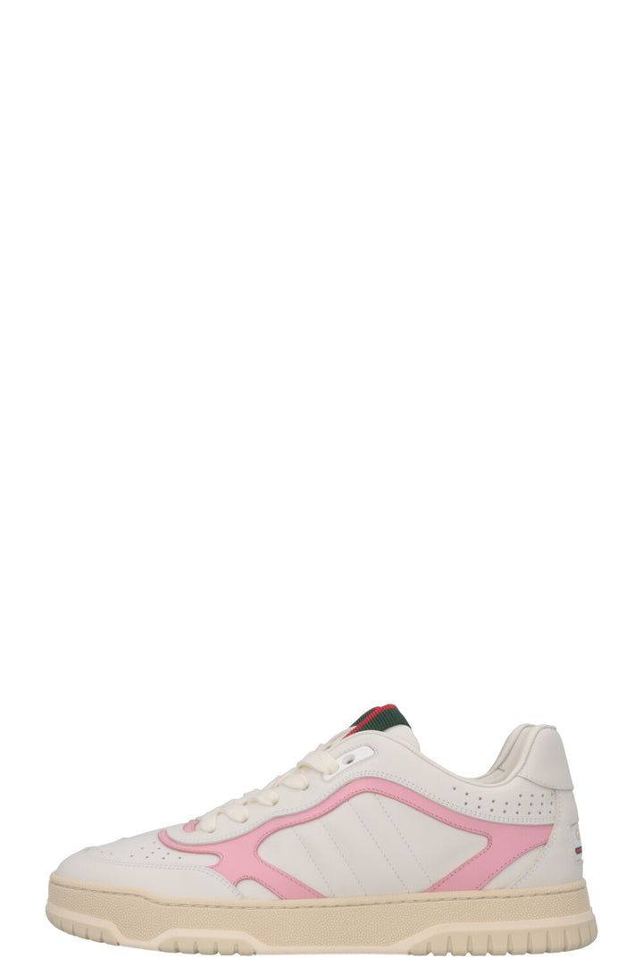 GUCCI Re-Web Low Top Sneakers White Pink