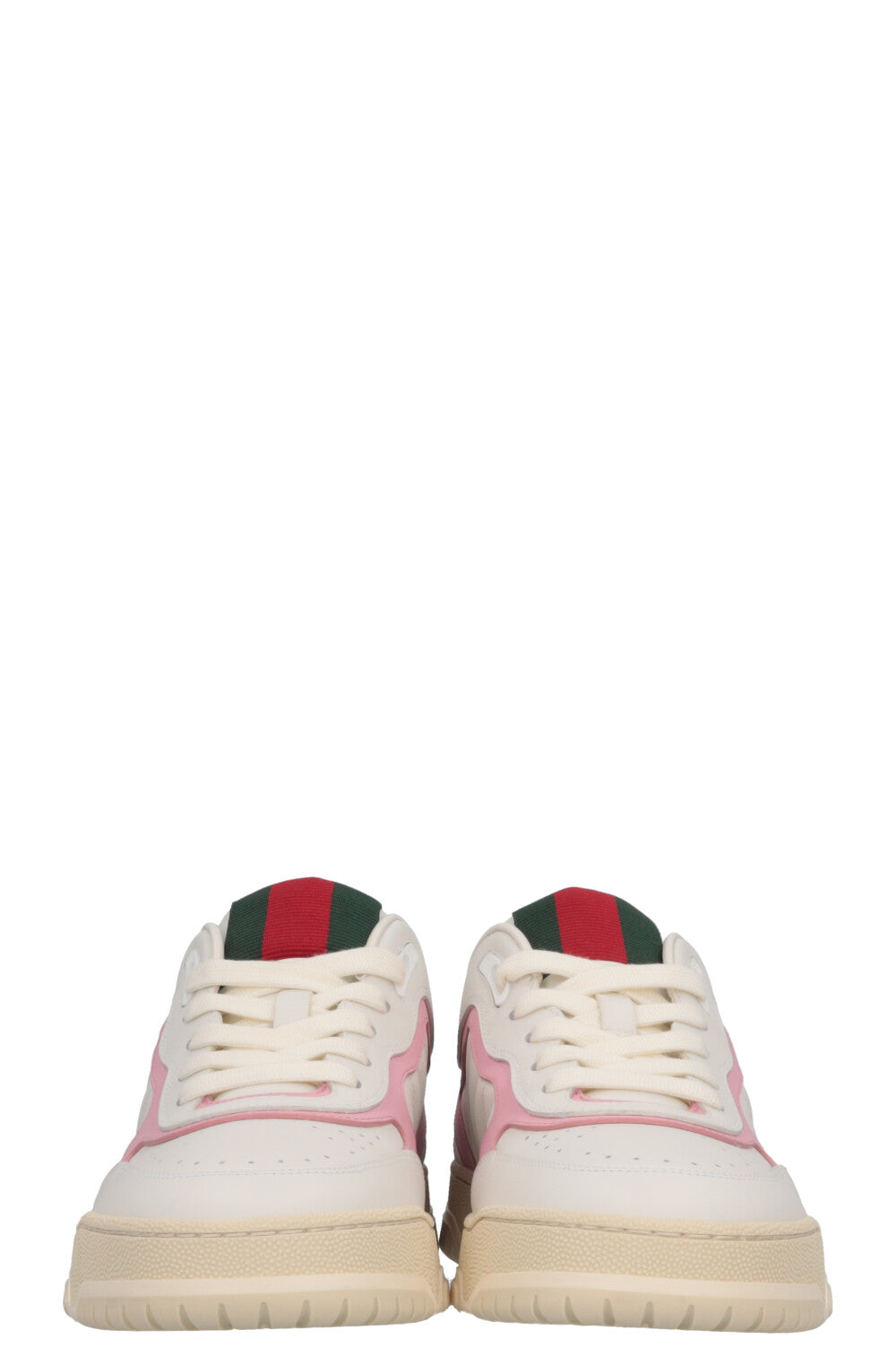 GUCCI Re-Web Low Top Sneakers White Pink