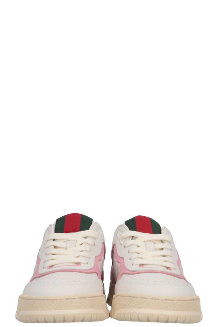 GUCCI Re-Web Low Top Sneakers White Pink