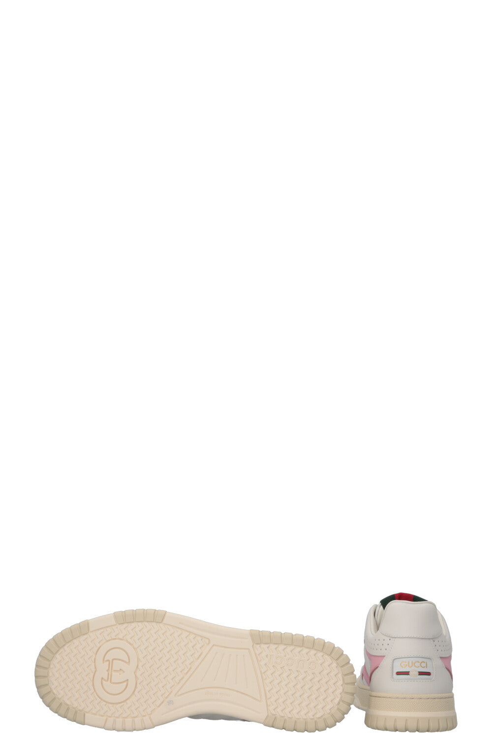 GUCCI Re-Web Low Top Sneakers White Pink