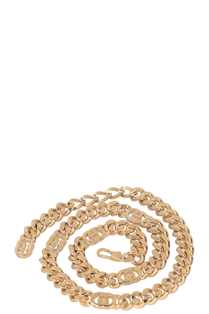 Ceinture chaîne GUCCI GG dorée