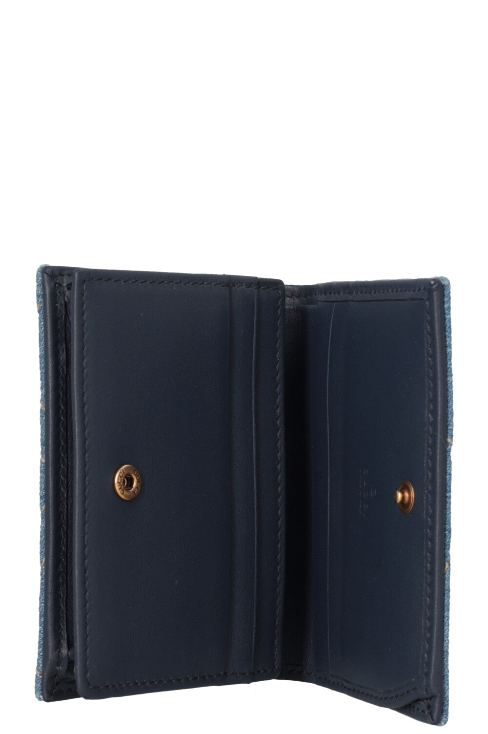 GUCCI Marmont Denim Wallet Blue