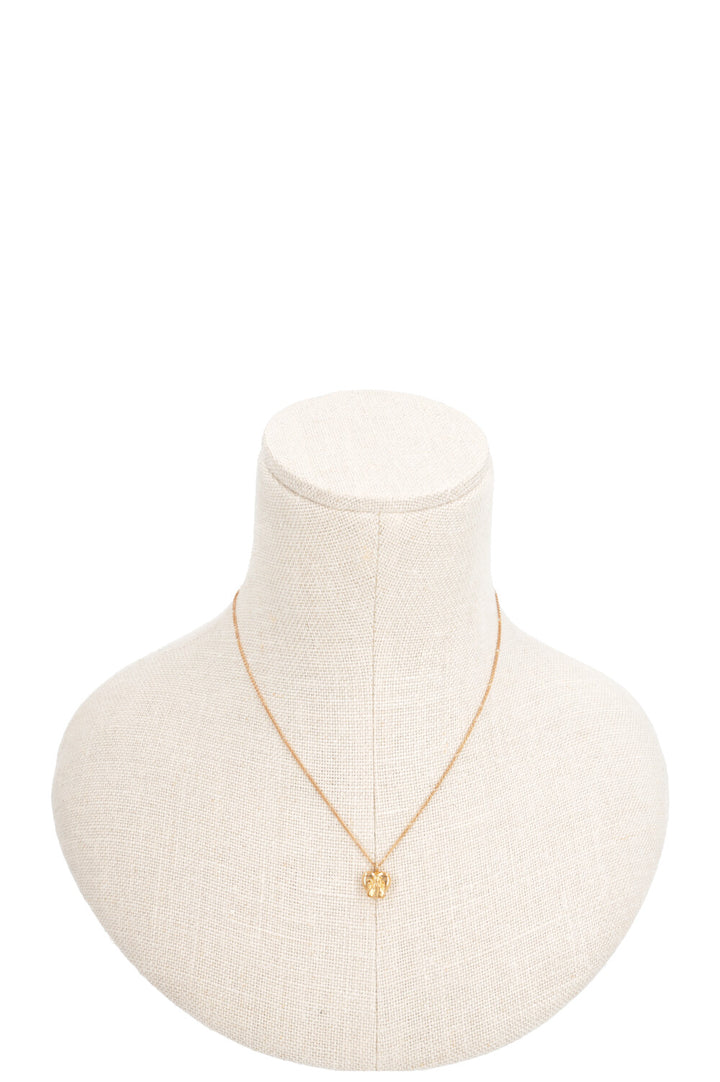 GUCCI Bee Heart Necklace 18k Yellow Gold