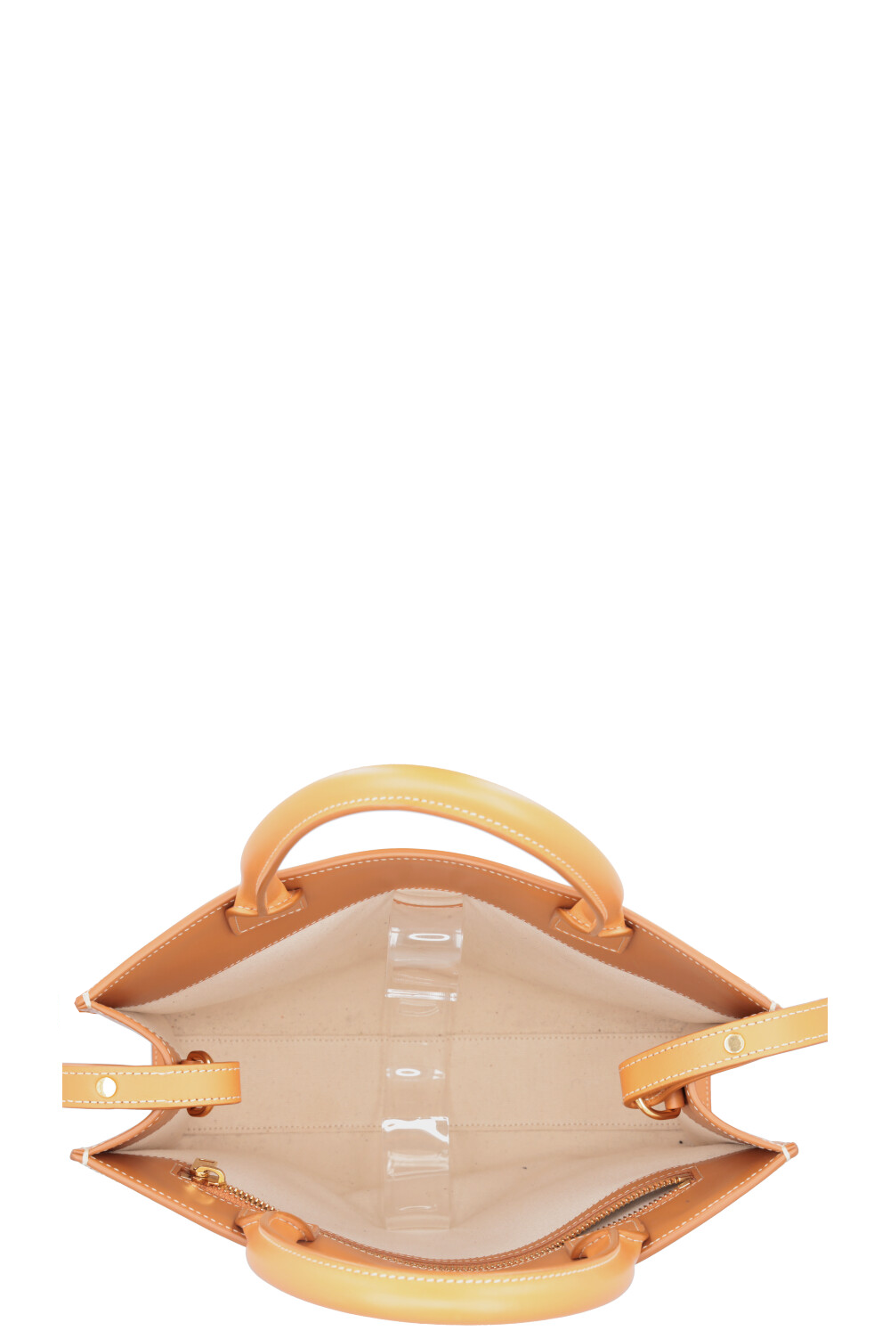 CELINE Cabas Vertical Tote Bag Medium Ivory Brown
