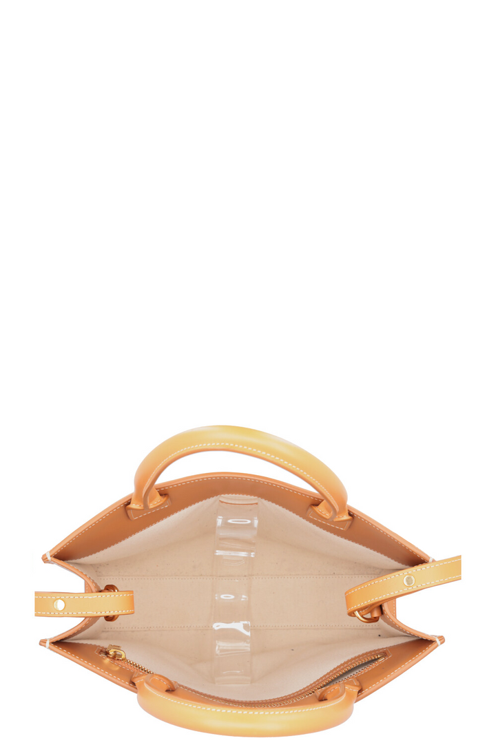 CELINE Cabas Vertical Tote Bag Medium Ivory Brown