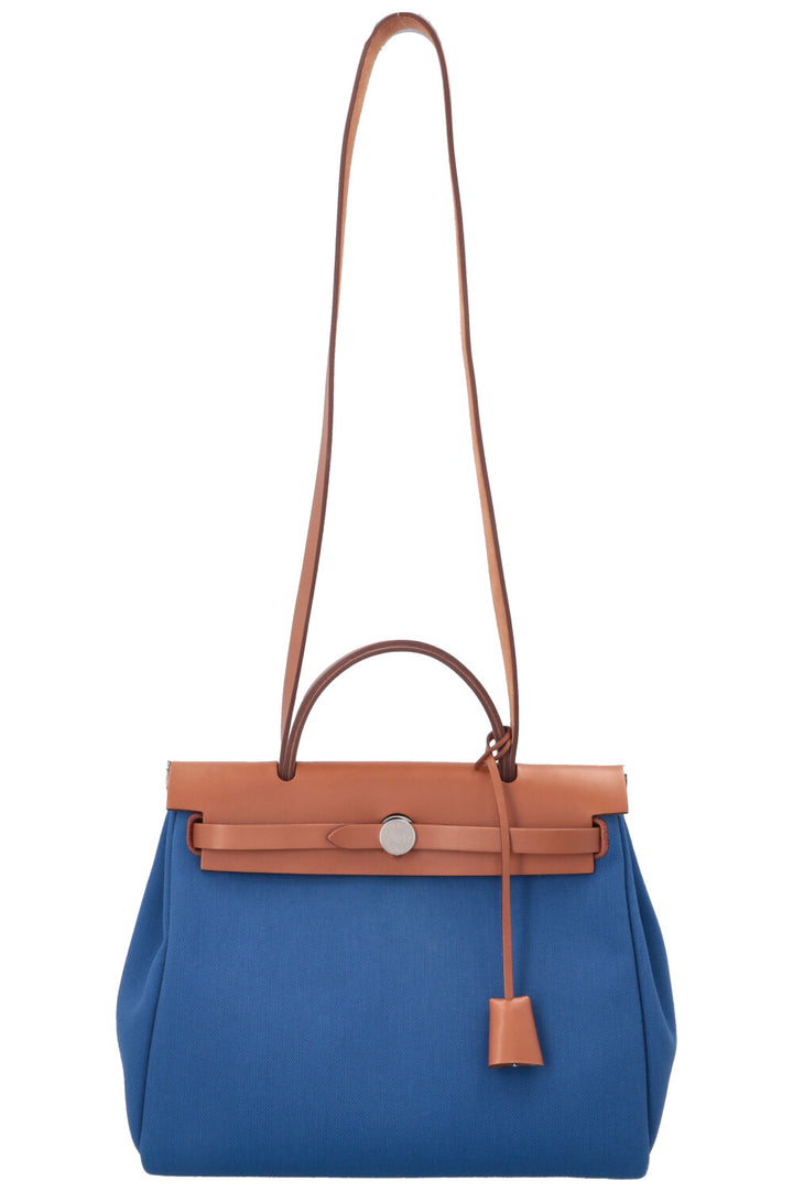 HERMÈS Herbag Zip 31 Bleu Francaise