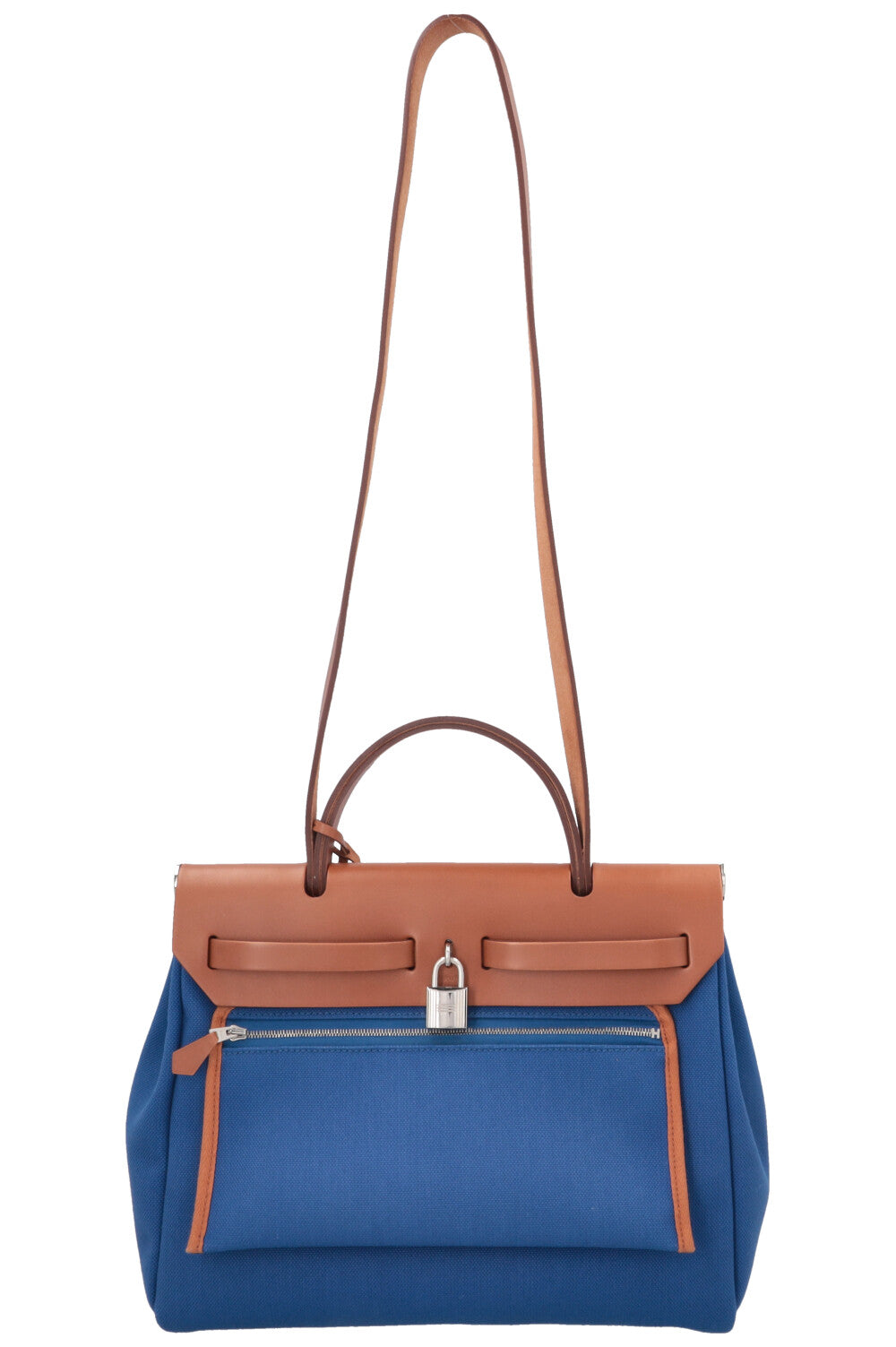 HERMÈS Herbag Zip 31 Bleu Francaise