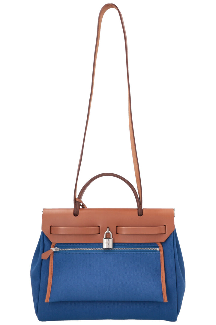 HERMÈS Herbag Zip 31 Bleu Francaise