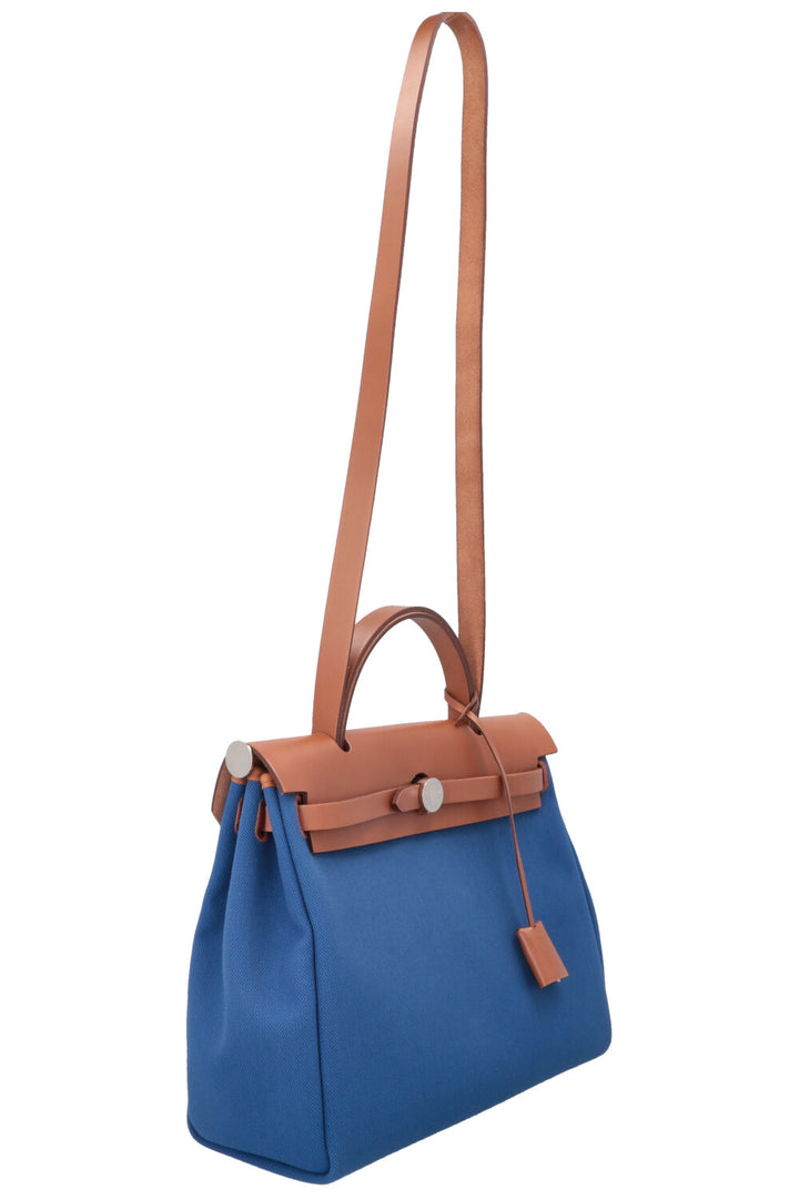 HERMÈS Herbag Zip 31 Bleu Francaise