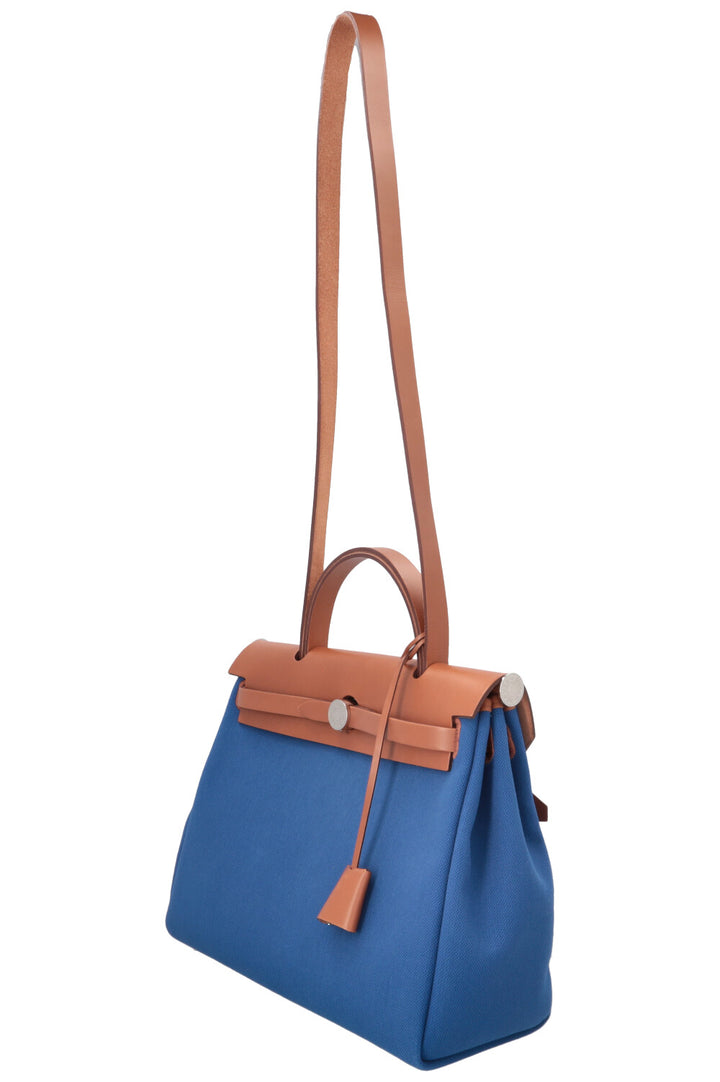 HERMÈS Herbag Zip 31 Bleu Francaise