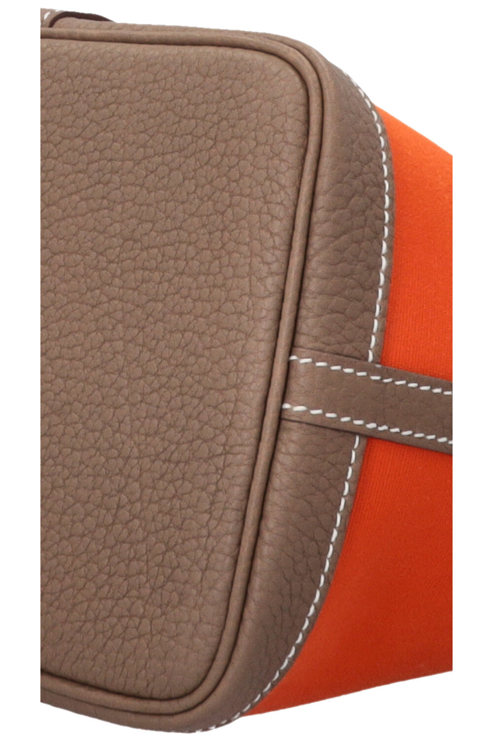 HERMÈS Gardenparty 30 Canvas Orange Etoupe