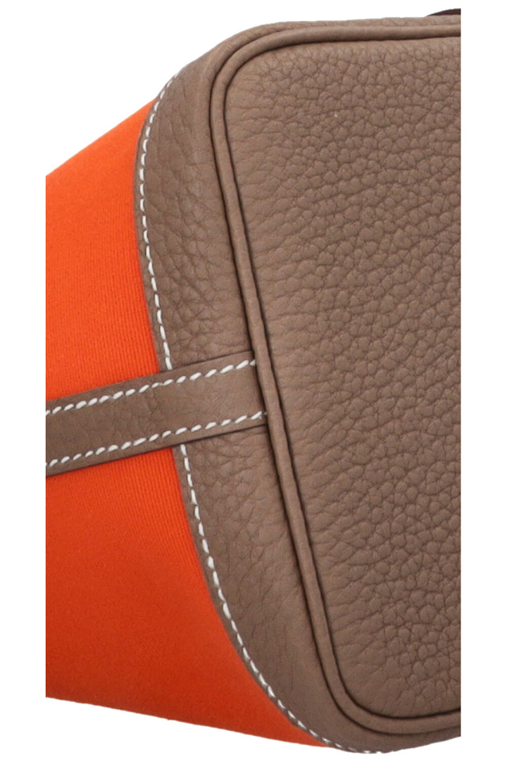 HERMÈS Gardenparty 30 Canvas Orange Etoupe