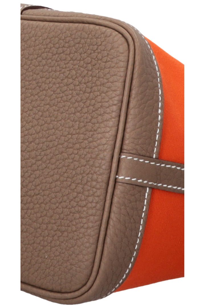 HERMÈS Gardenparty 30 Canvas Orange Etoupe