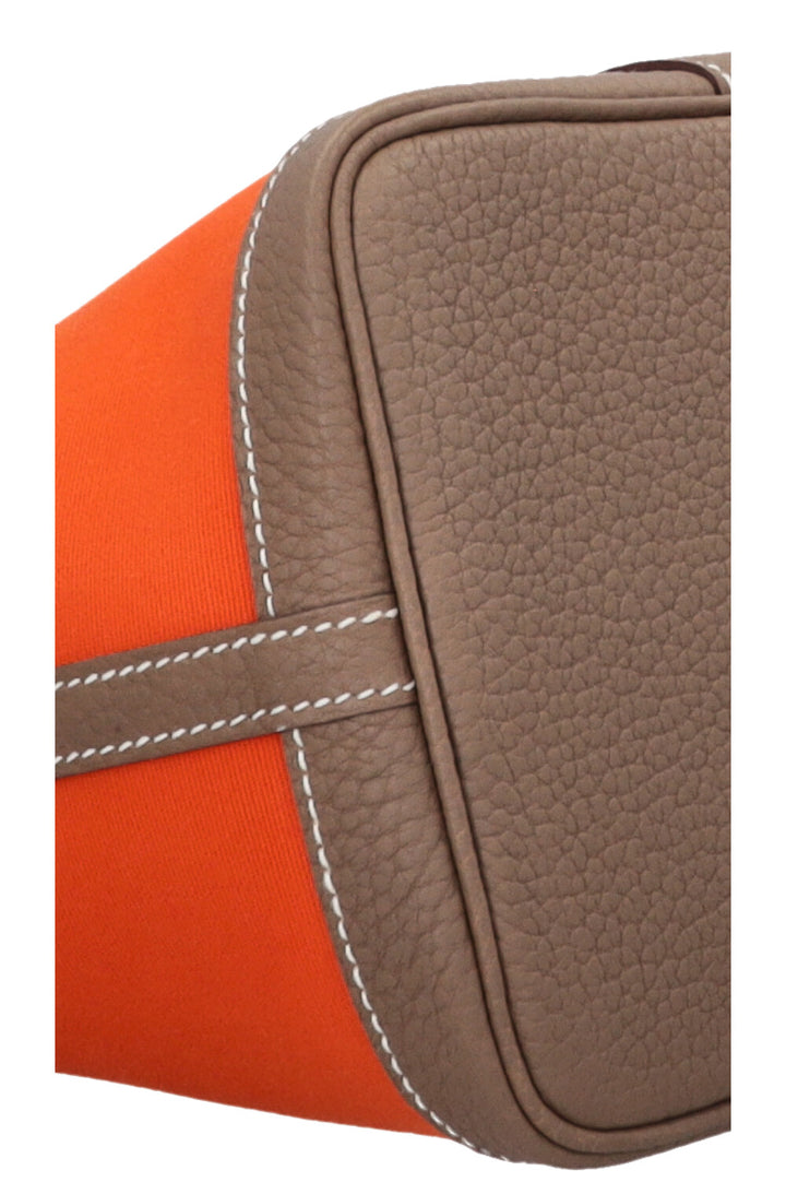 HERMÈS Gardenparty 30 Canvas Orange Etoupe