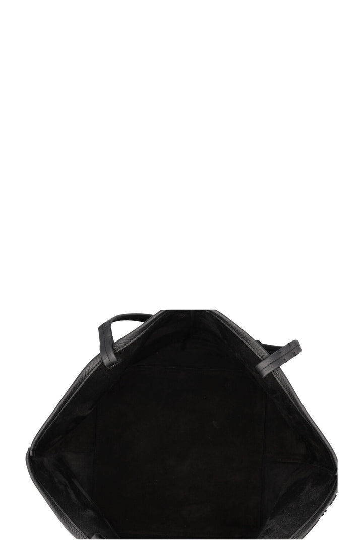 THE ROW Park Tote Three Leather Black