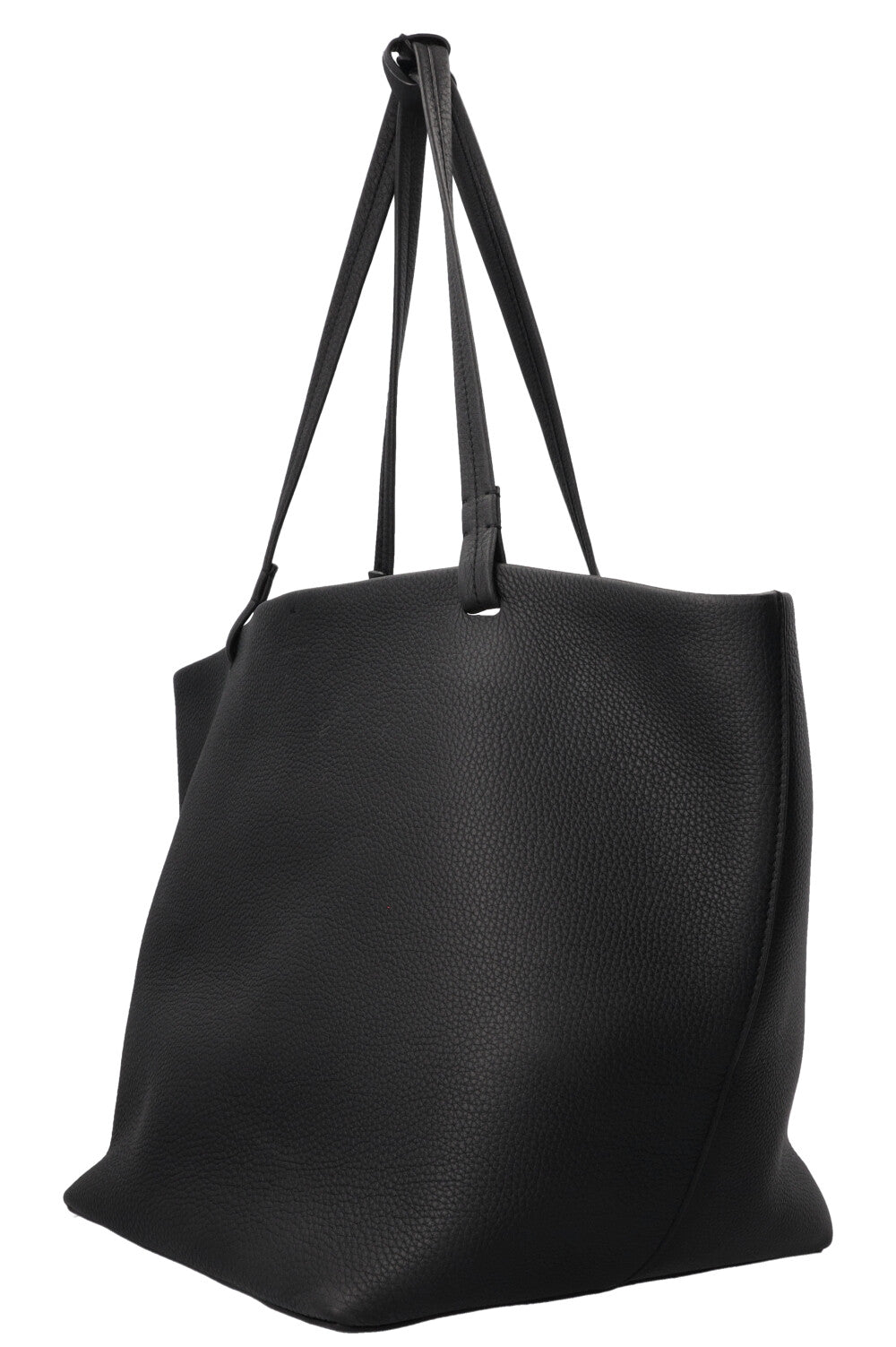 THE ROW Park Tote Three Leather Black