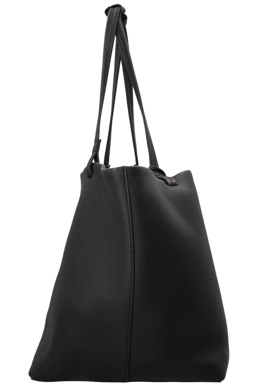 THE ROW Park Tote Three Leather Black