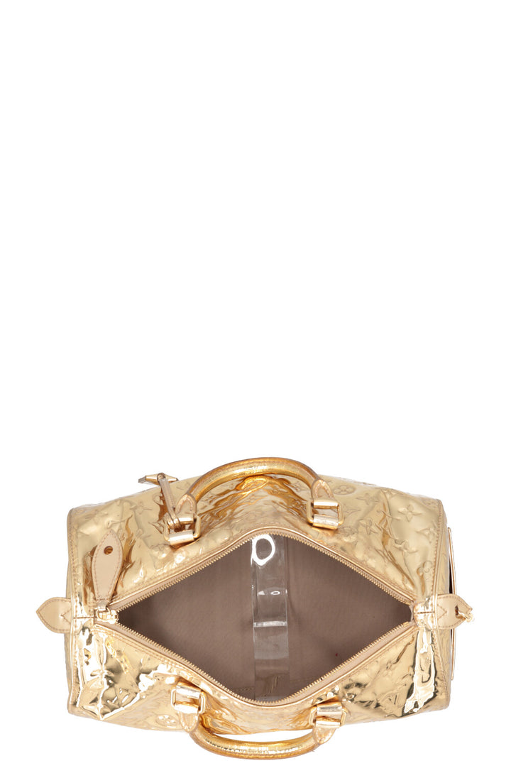 LOUIS VUITTON Speedy 35 Miroir Gold