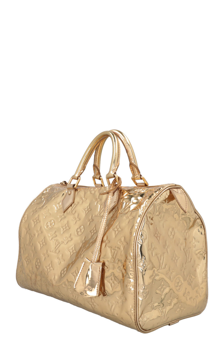 LOUIS VUITTON Speedy 35 Miroir Gold