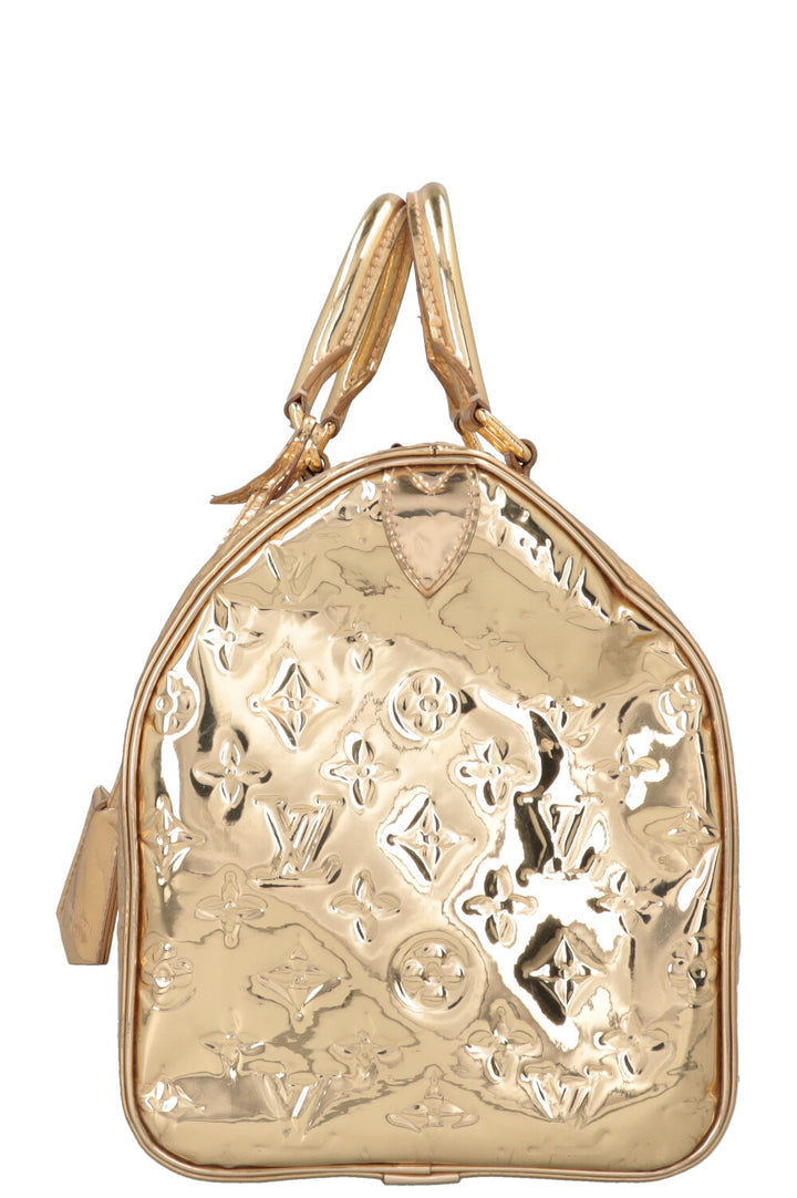 LOUIS VUITTON Speedy 35 Miroir Gold