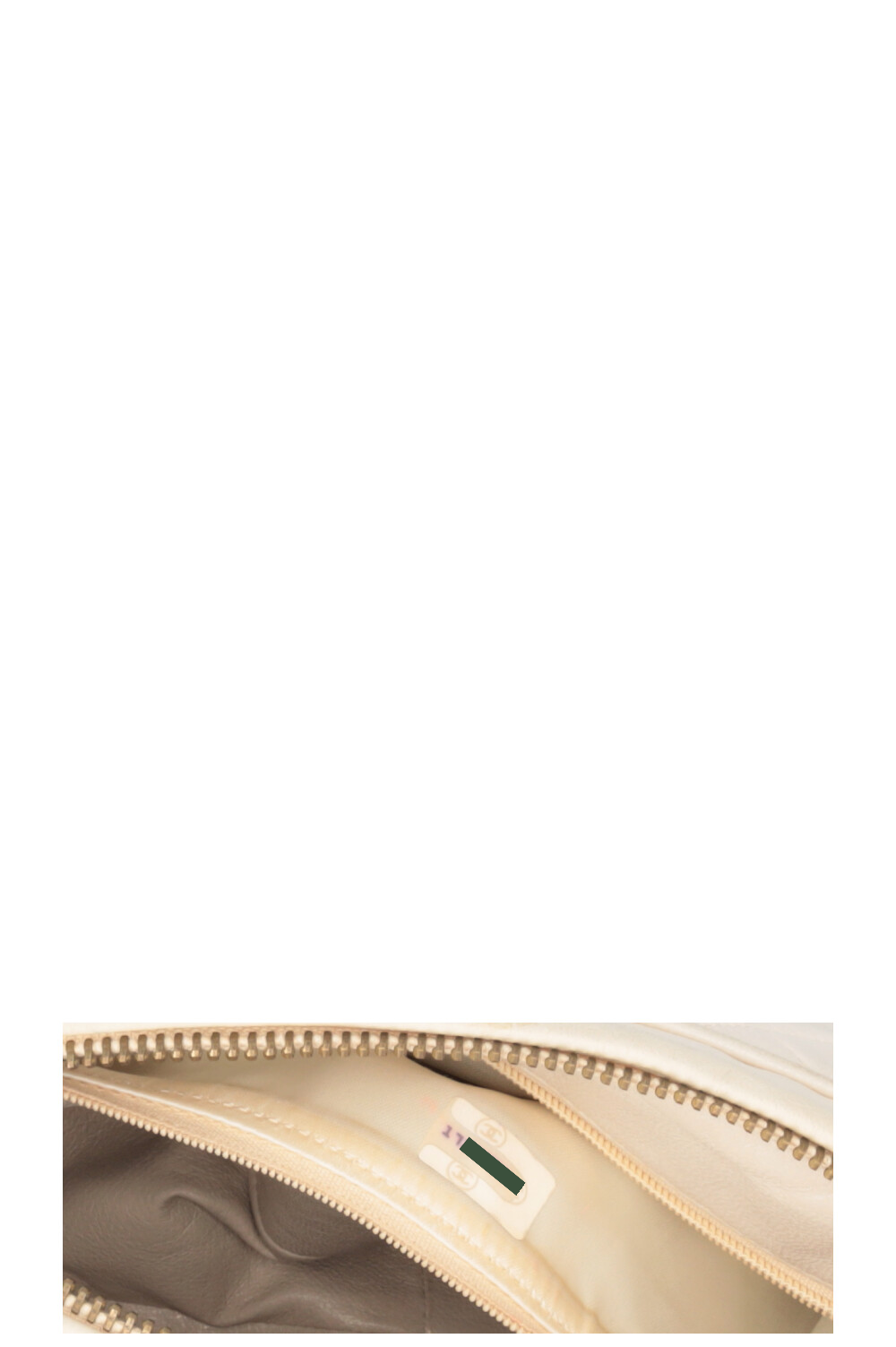 CHANEL Tassle Camera Bag Leather Ivory