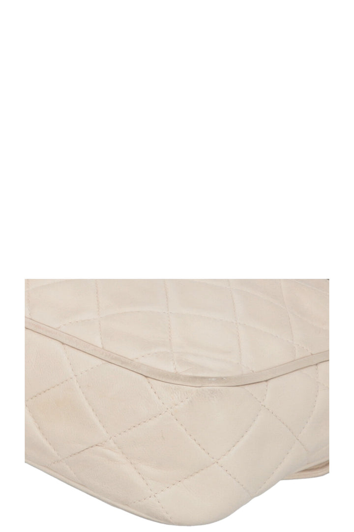 CHANEL Tassle Camera Bag Leather Ivory