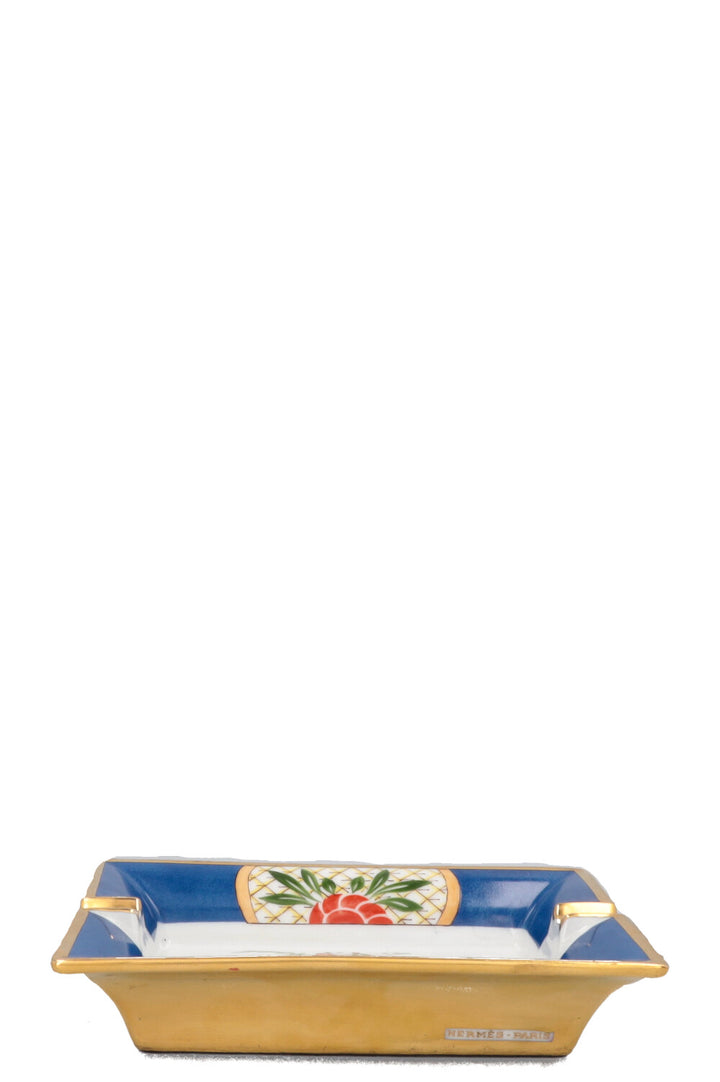 Cendrier Oiseau HERMÈS Porcelaine Or Bleu