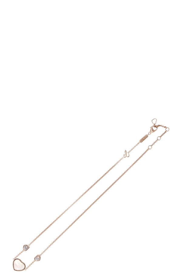 Collier CHOPARD Happy Hearts en or rose