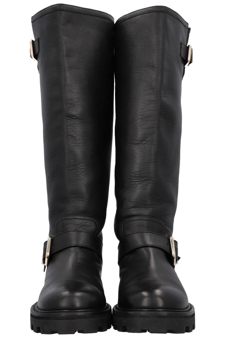 JIMMY CHOO Black Knee-High Boots