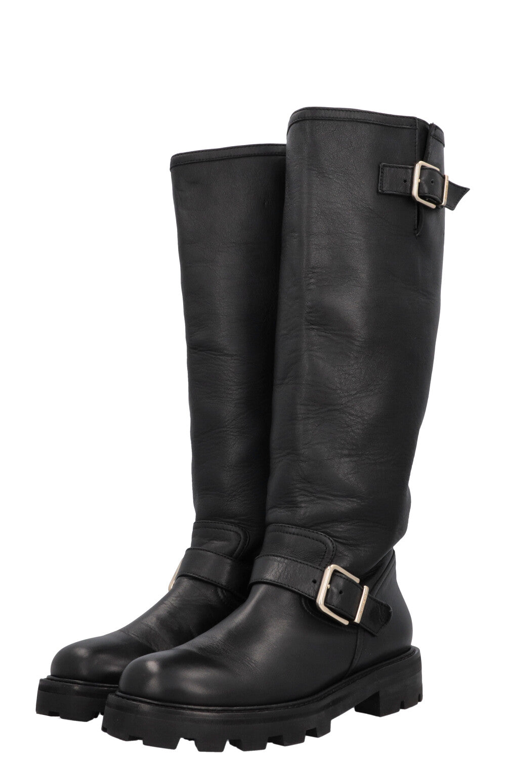 JIMMY CHOO Black Knee-High Boots