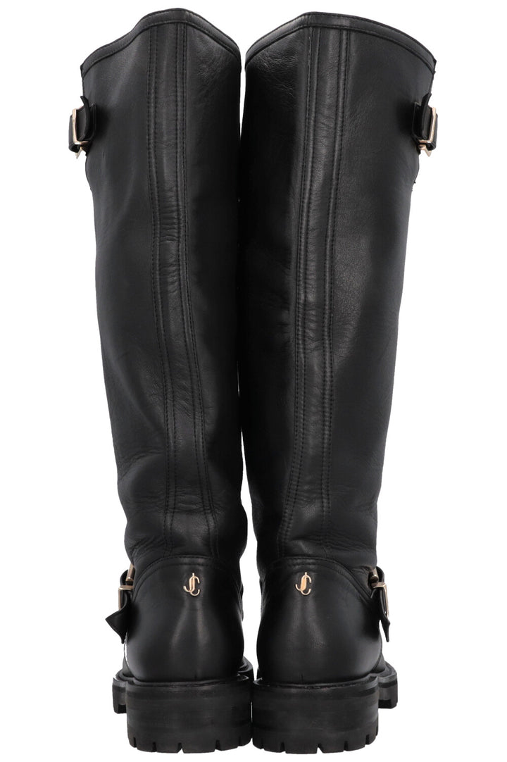 JIMMY CHOO Black Knee-High Boots