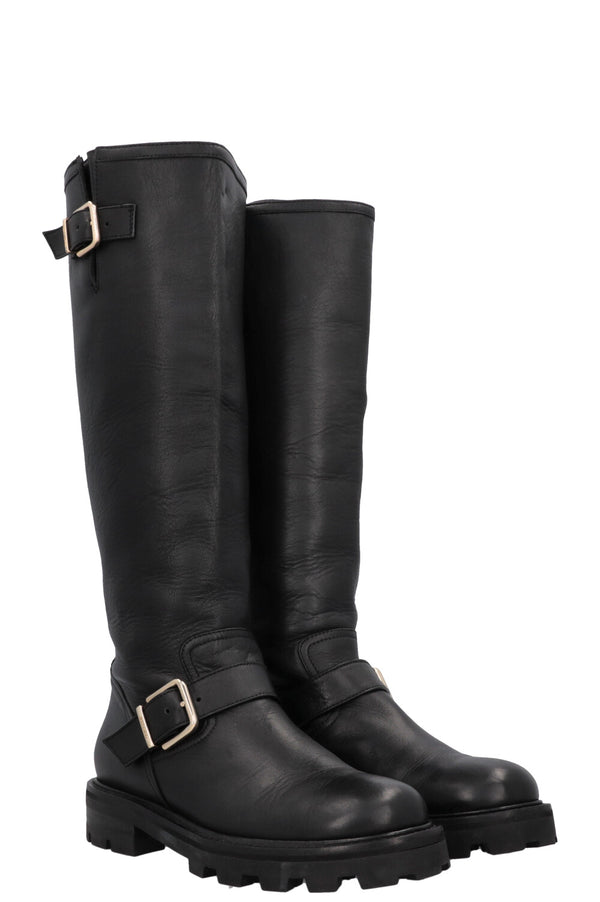 Bottes hautes JIMMY CHOO noires
