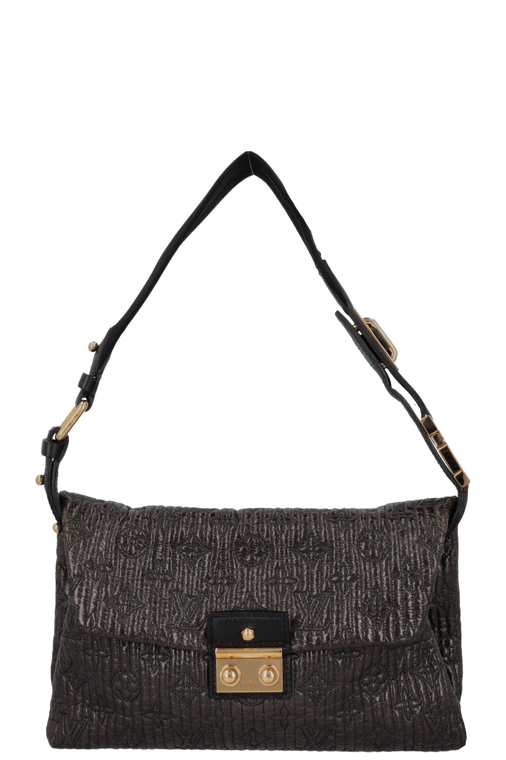 LOUIS VUITTON Motard Pochette Bag Metalassé Brown